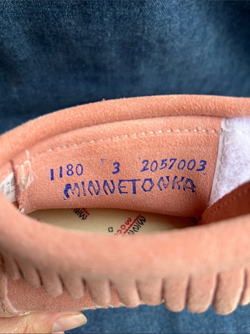 Infant Minnetonka Pink fringe Leather boots size 3